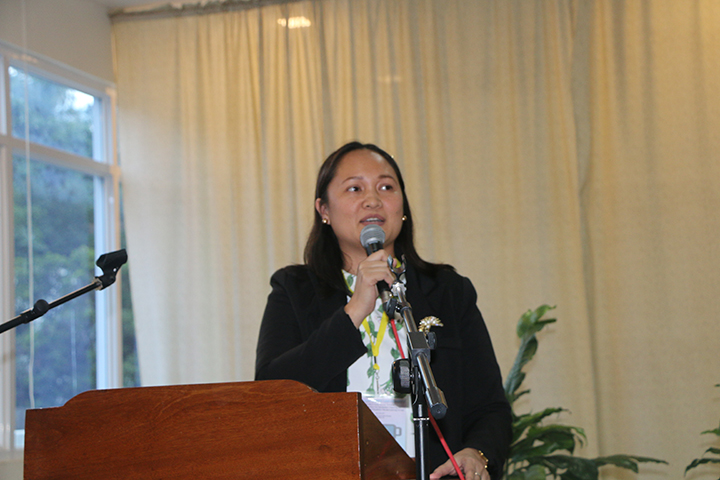 Dr. Patosa presenting the Samar State University Instructional Materials Formats